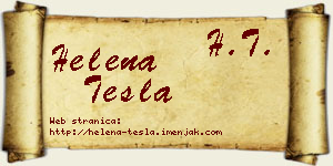 Helena Tesla vizit kartica